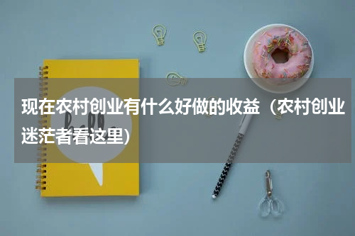 现在农村创业有什么好做的收益（农村创业迷茫者看这里）